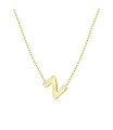 Silver Initial Letter Necklace Z SPE-5566